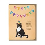 Greeting Cards - Birthday Happy You Exist Cat Birthday