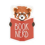 Stickers Book Nerd Red Panda Sticker