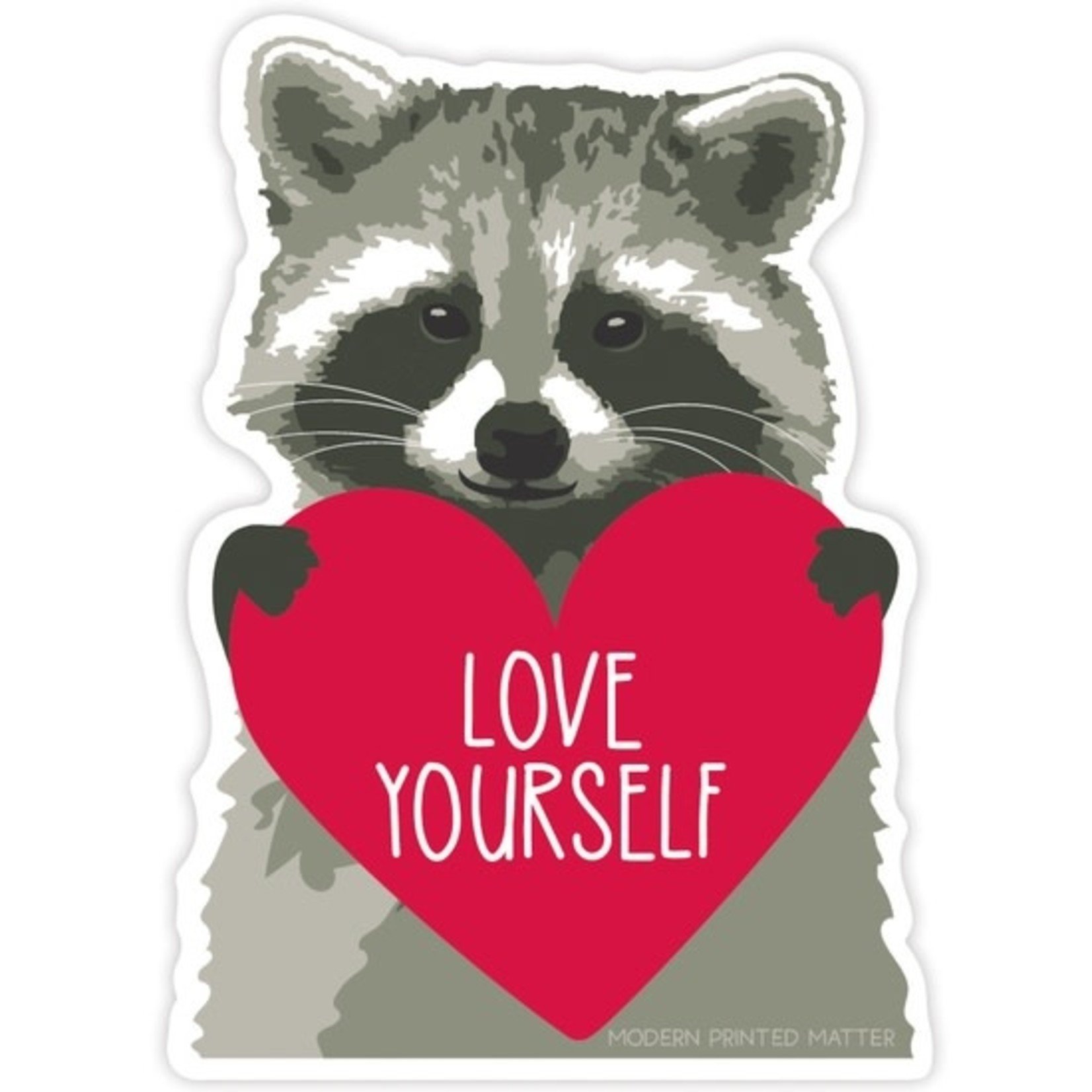 Stickers Love Yourself Raccoon Sticker