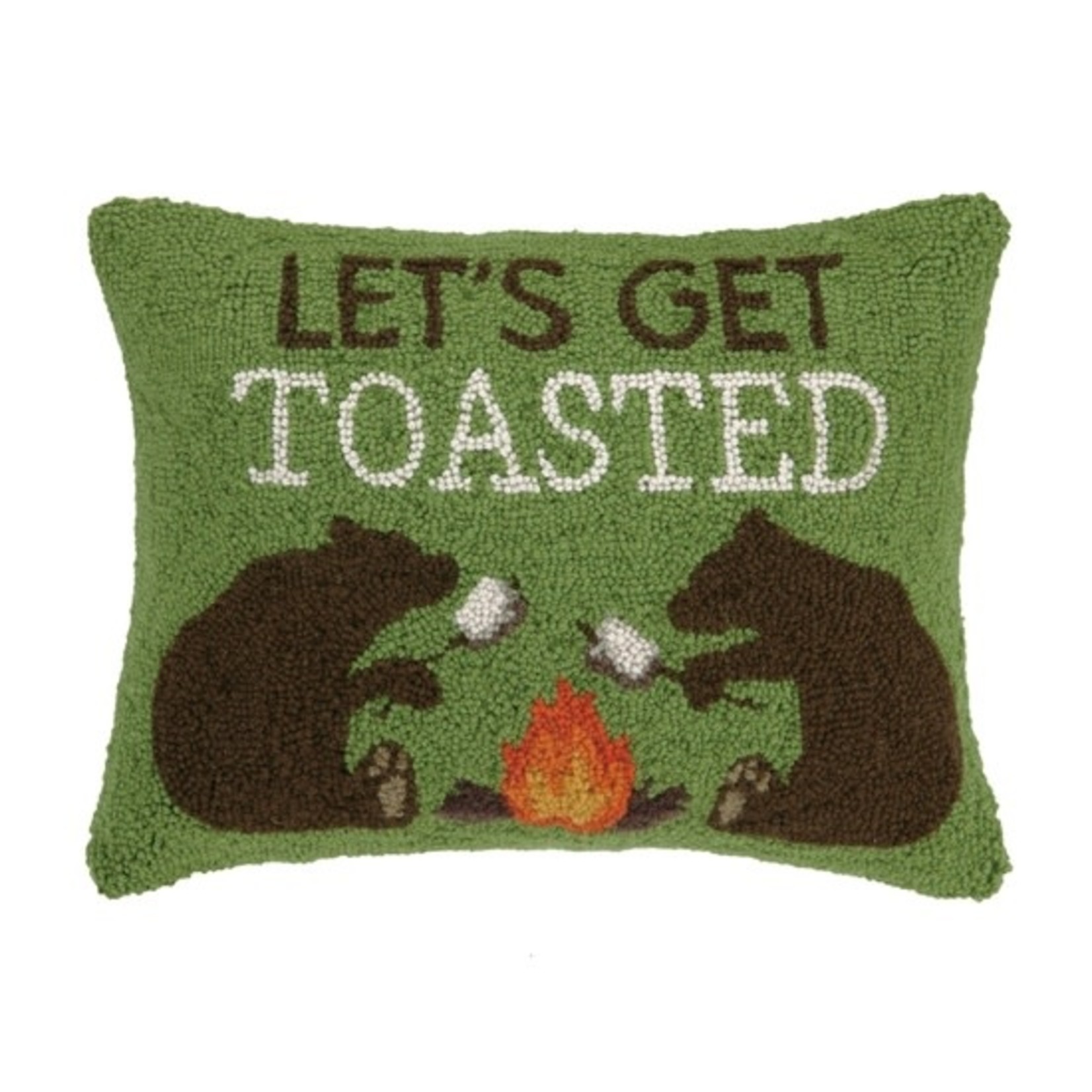 Pillows - Hooked Let's Get Toasted Bears Pillow