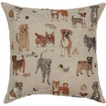 Pillows - Embroidered Dogs & Toys Pillow