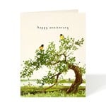 Greeting Cards - Anniversary Goldfinches Anniversary