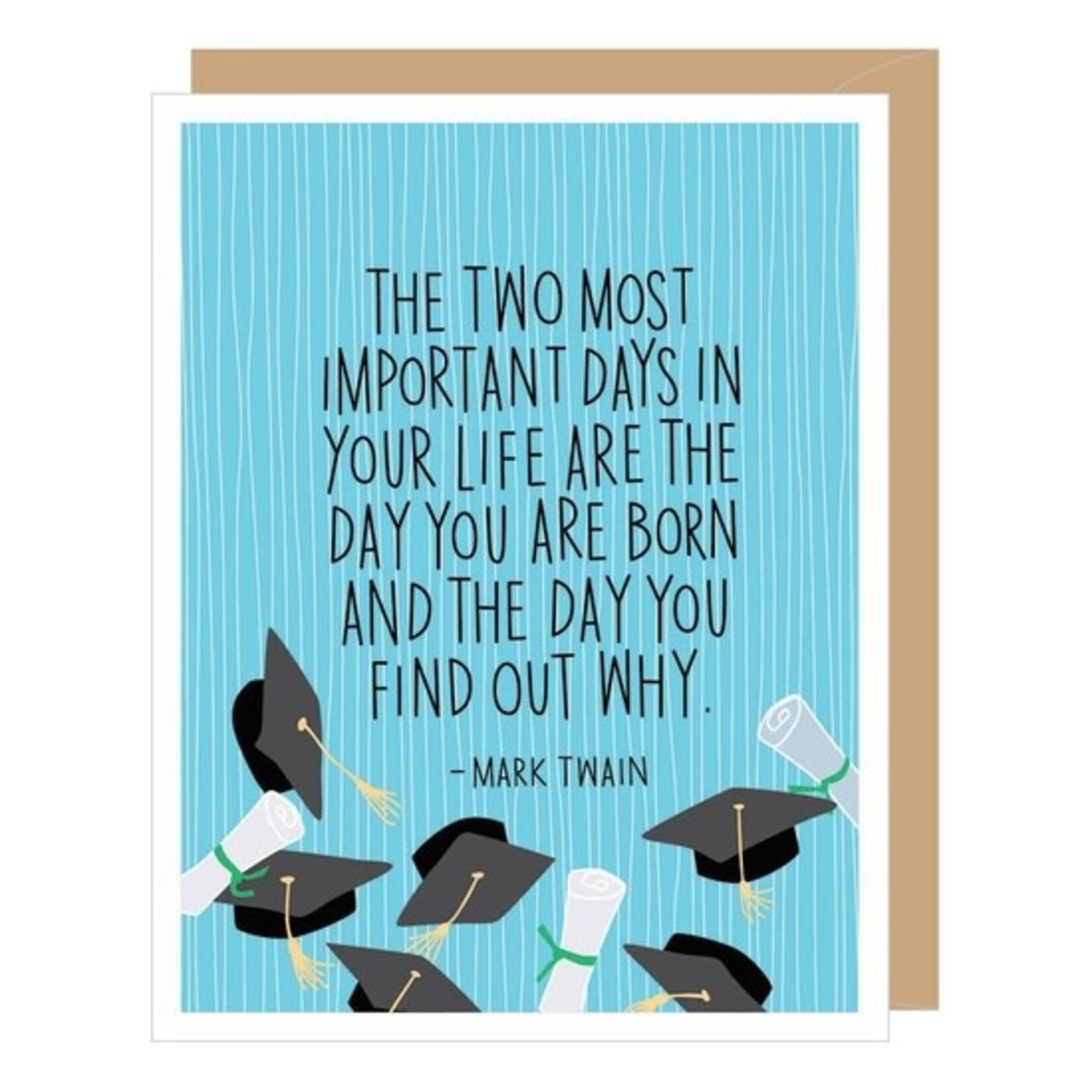 Greeting Cards - Graduation Twain Quote Graduation