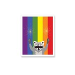 Stickers Rainbow Raccoon Sticker