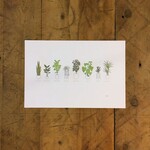 Letterpress Houseplants 12x18 Print