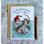 Greeting Cards - Christmas Sweet & Salty Otters Holiday