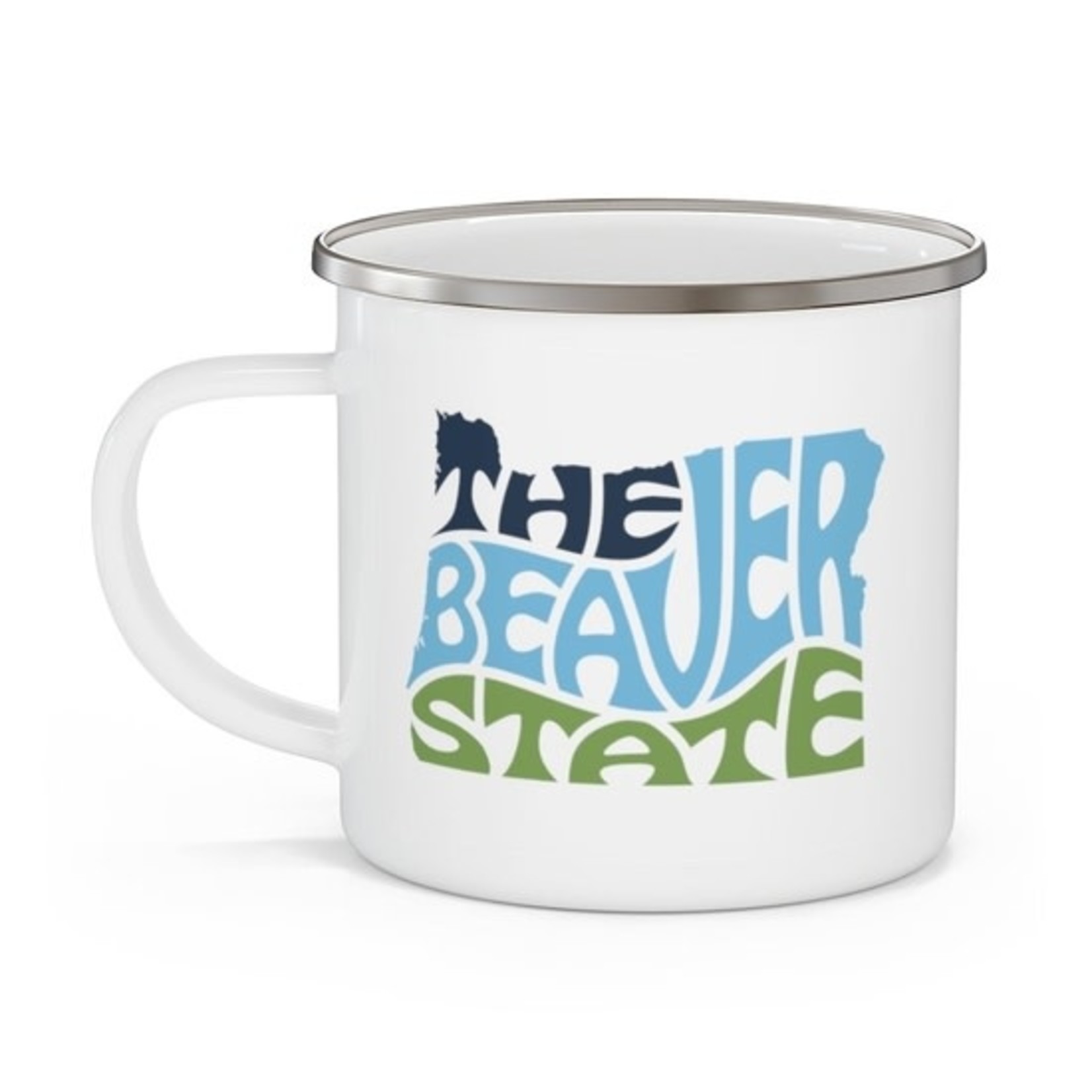 Enamelware Oregon Beaver State Enamel Mug