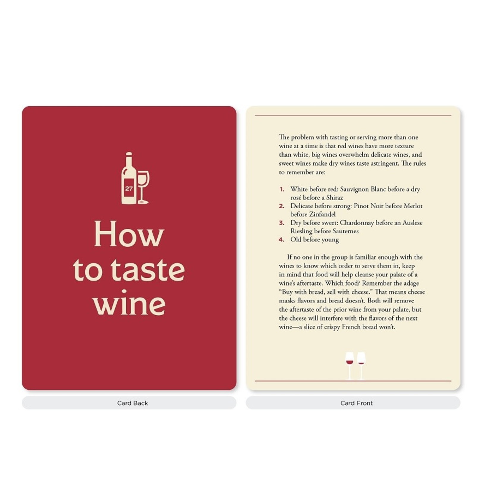 Playing Cards The Wine Lover's Card Deck