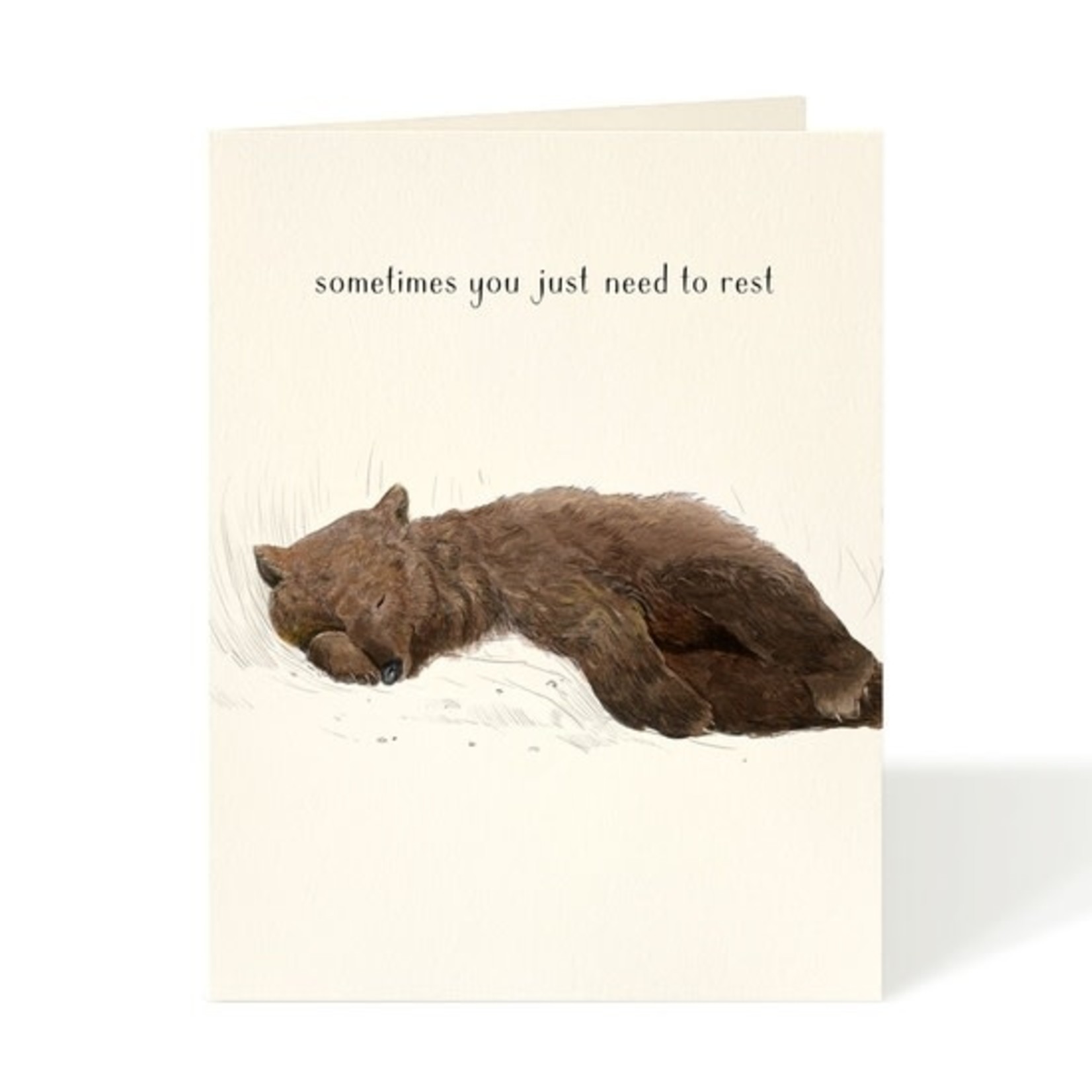 Greeting Cards - Feel Better Well Rested Bear