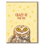 Greeting Cards - Love Crazy AF For You Owl