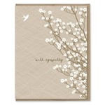Greeting Cards - Sympathy White Blossoms Sympathy