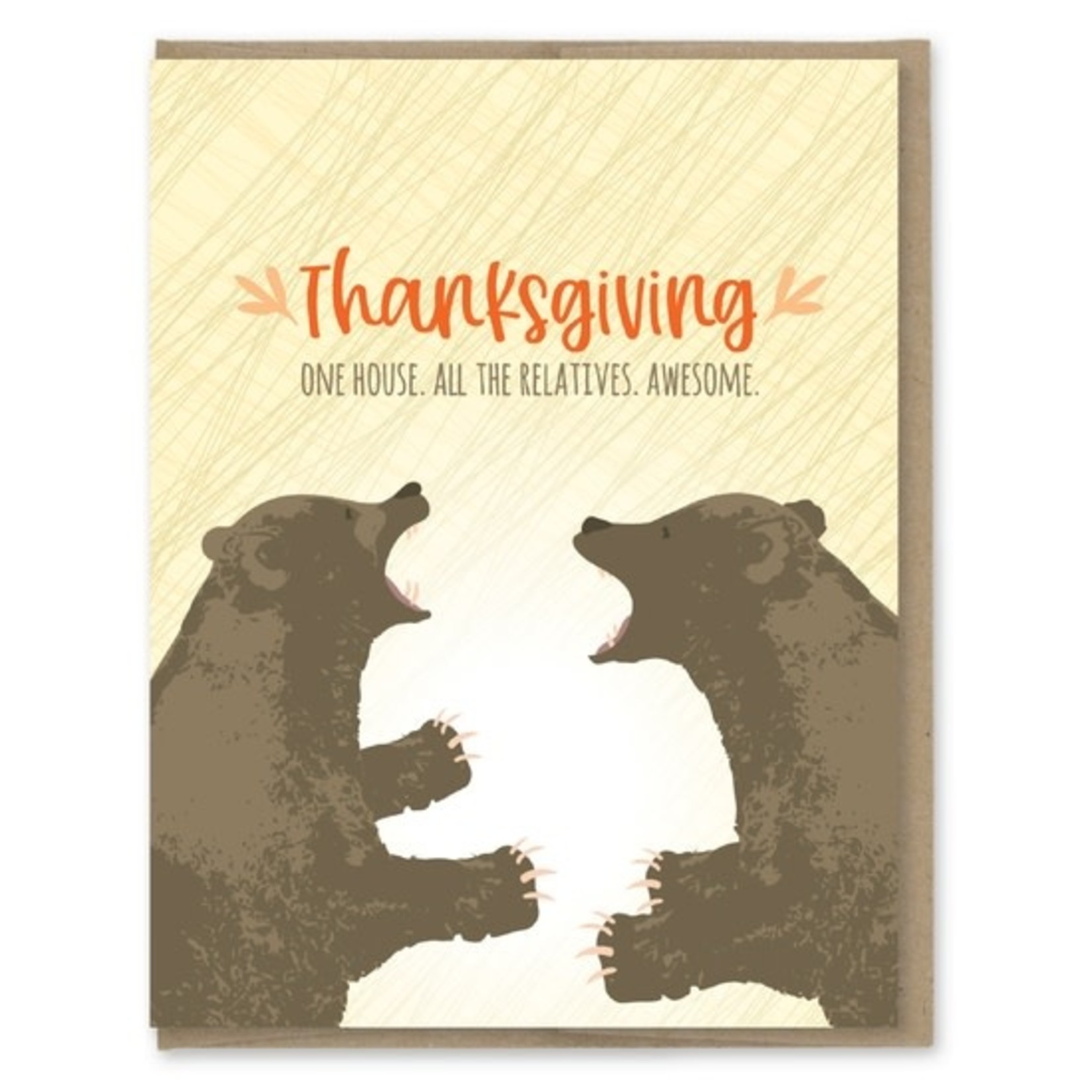 Greeting Cards - Thanksgiving All The Relatives Thanksgiving