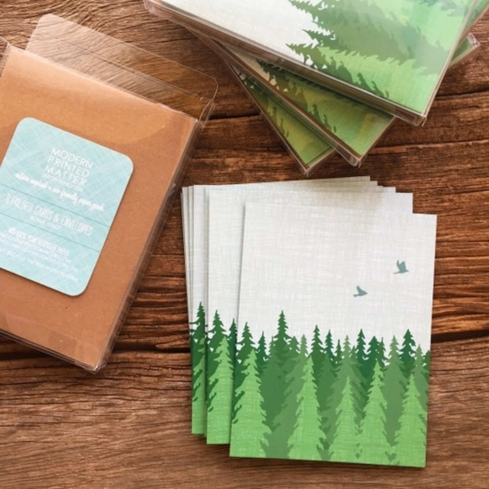 Greeting Cards - Boxed Evergreen Blank Note Set