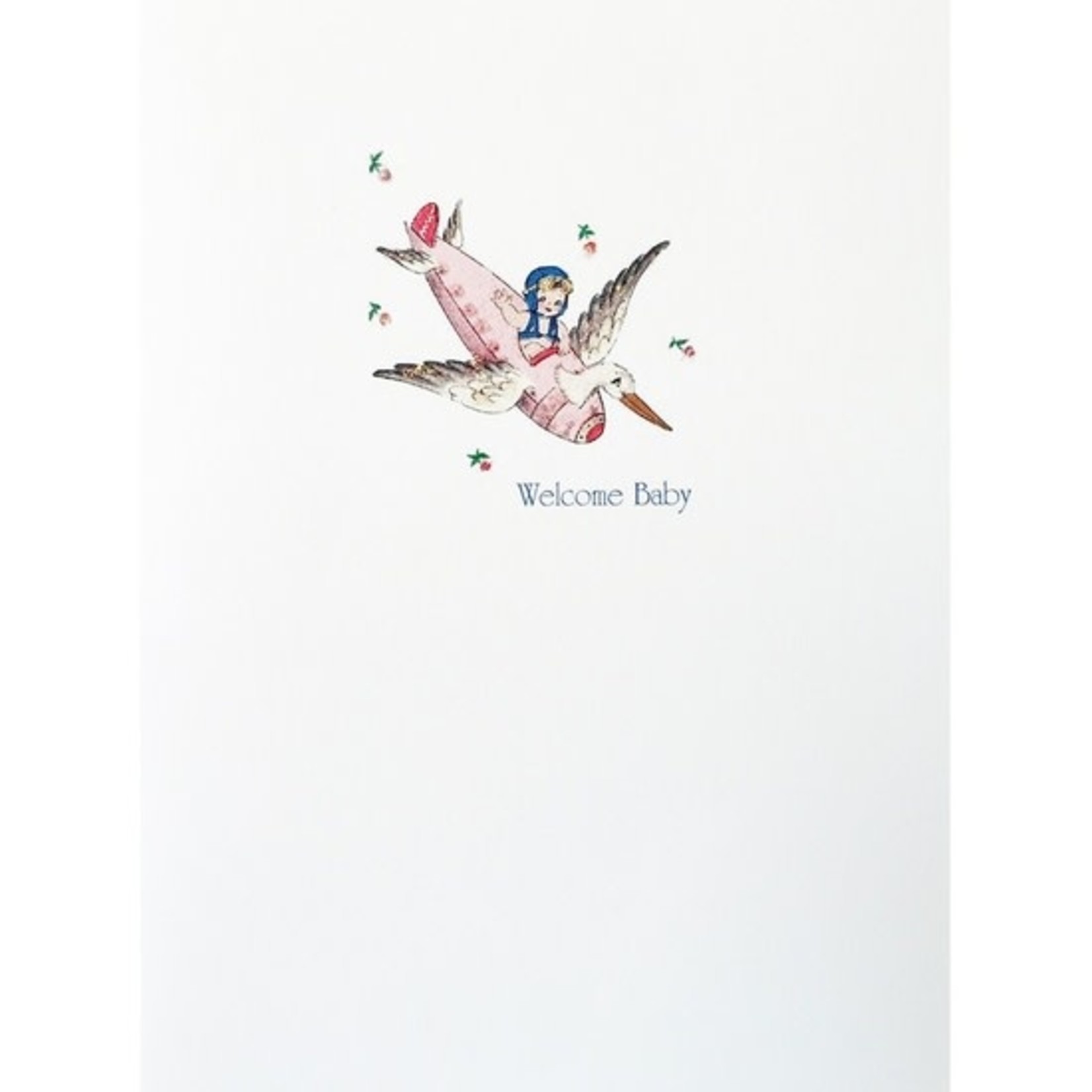 Greeting Cards - Baby Rocket Stork Baby