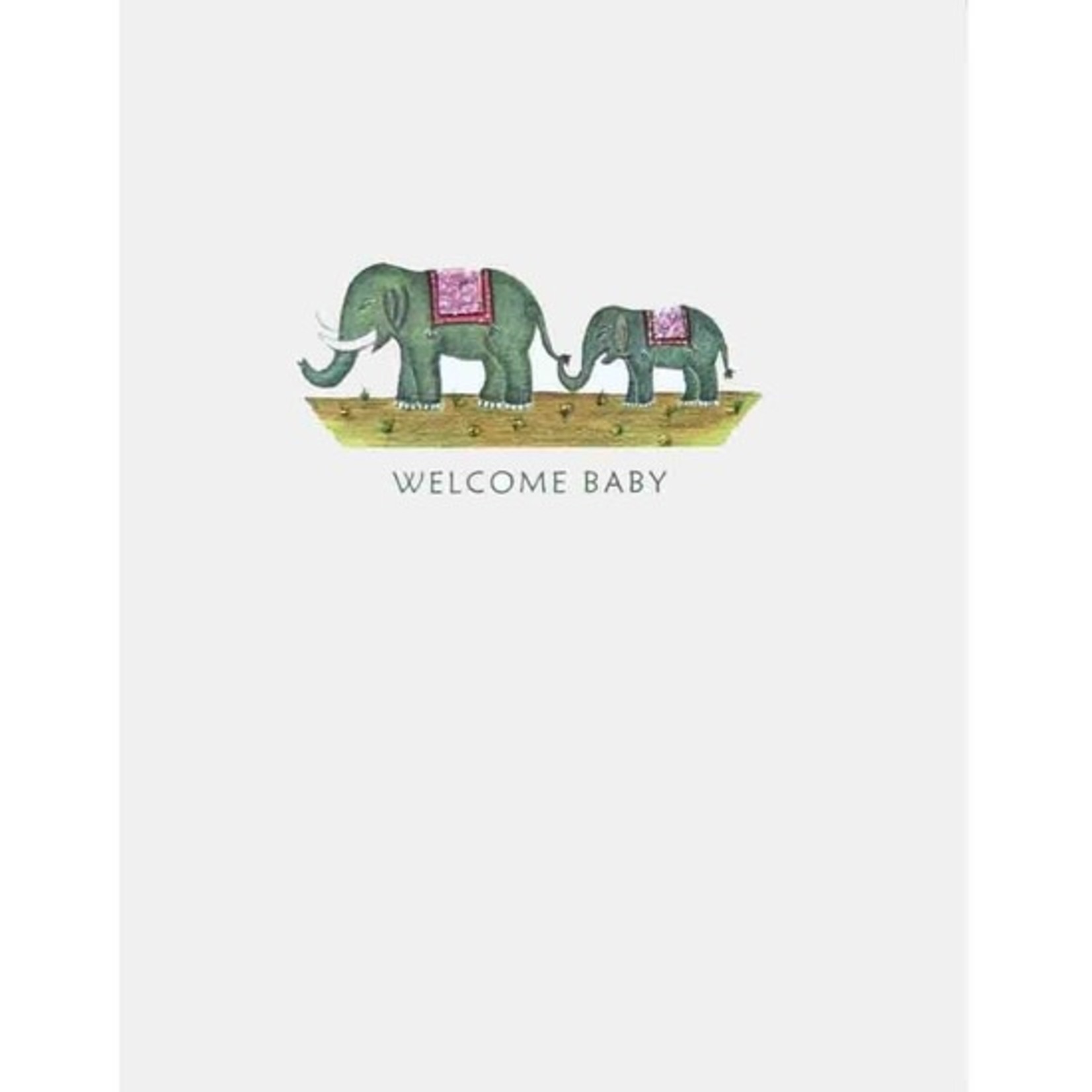 Greeting Cards - Baby Elephants Welcome Baby