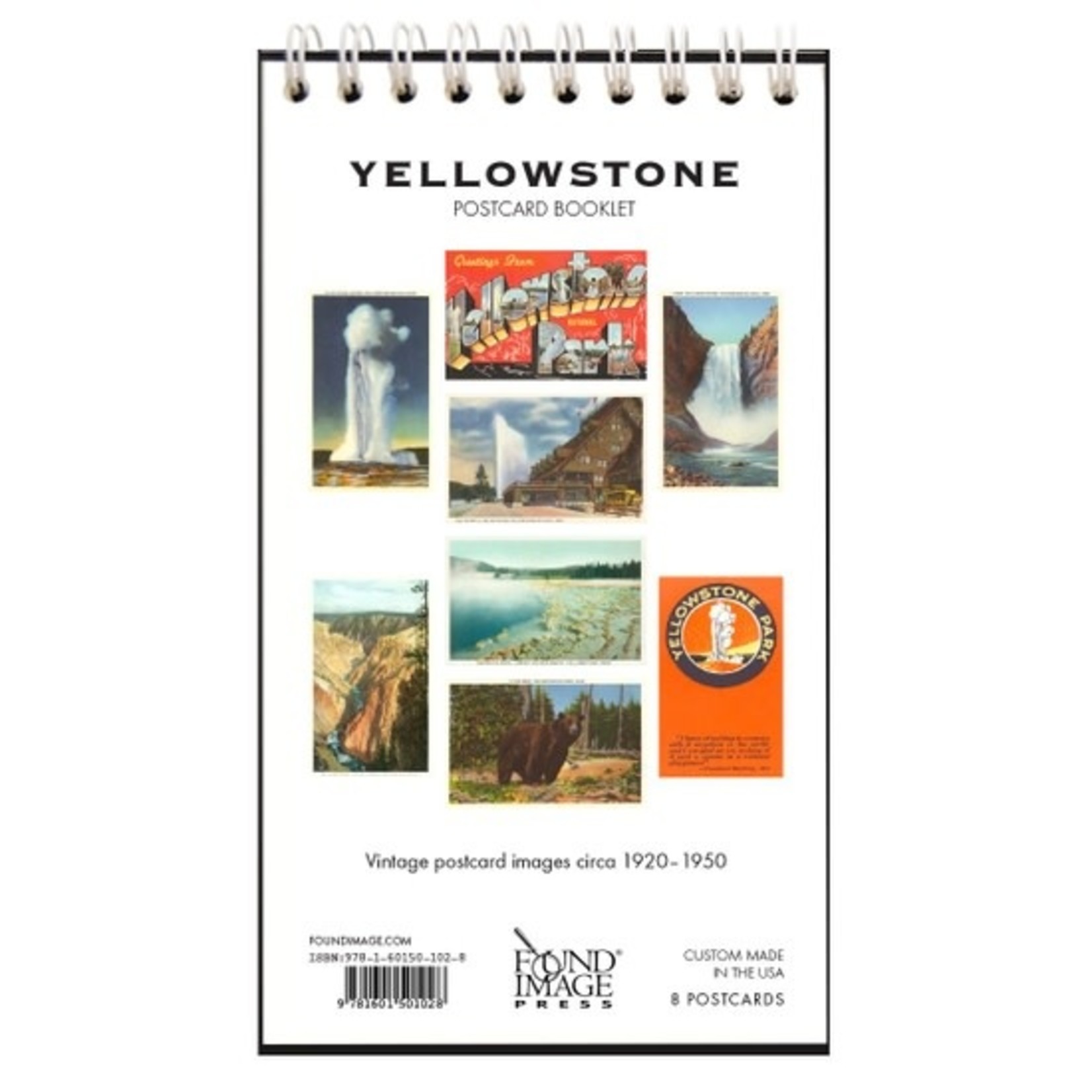 Postcards Yellowstone Vintage Postcard Booklet