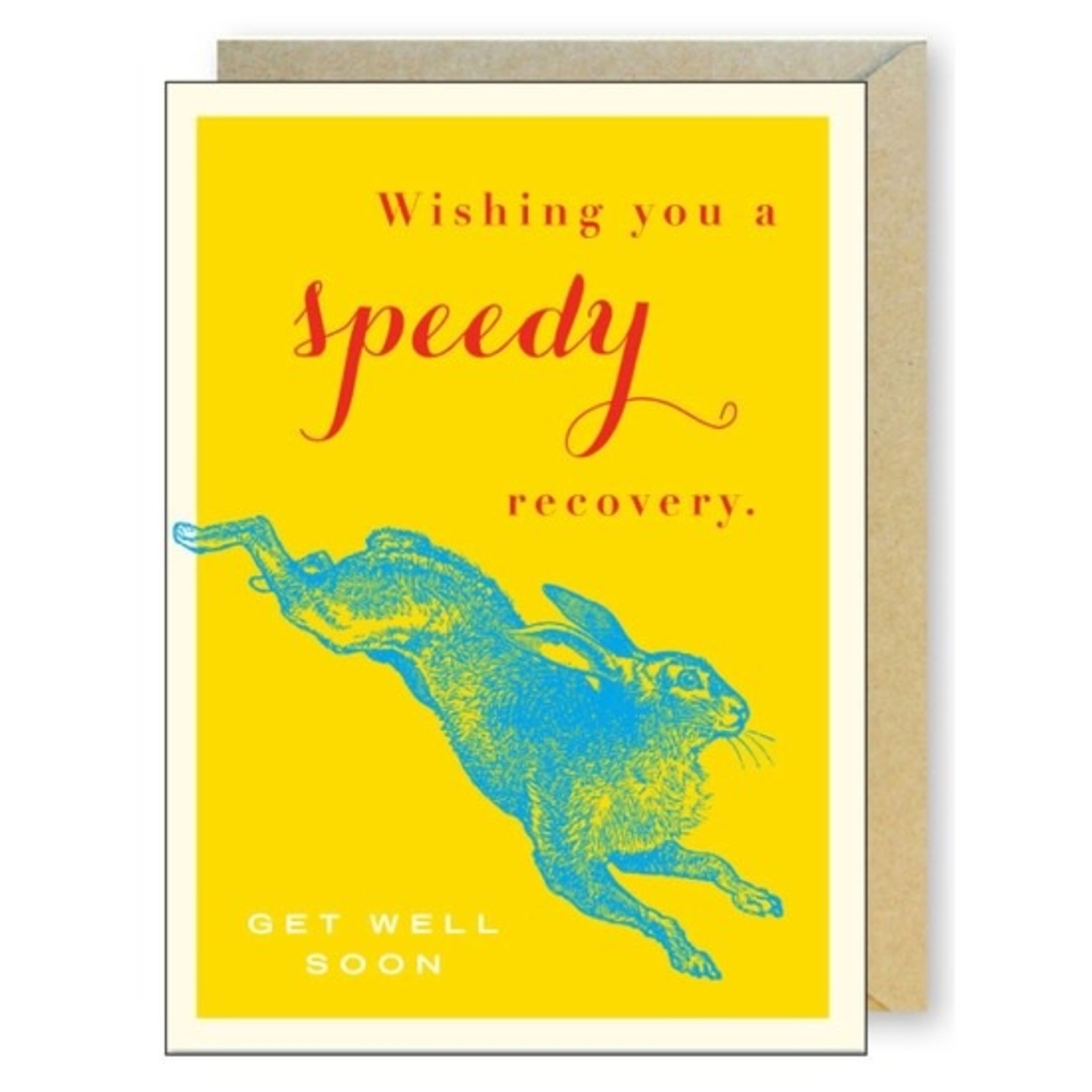 Greeting Cards - Feel Better Speedy Recovery Rabbit