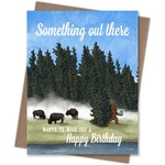 Greeting Cards - Birthday Out There Sasquatch Birthday