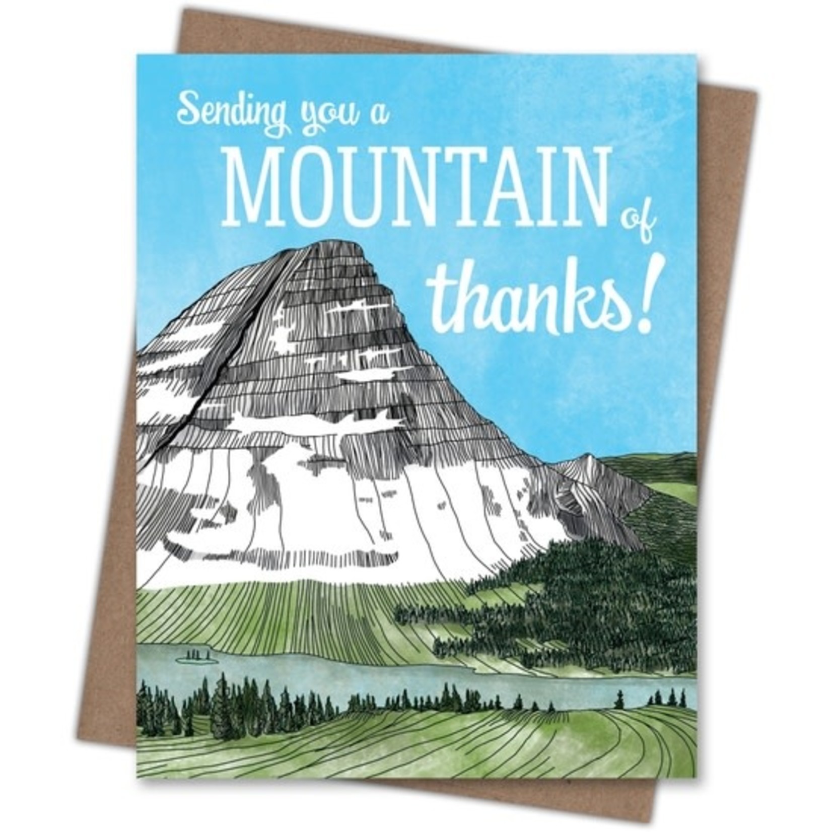 Greeting Cards - Thank You Mountains Of Thanks