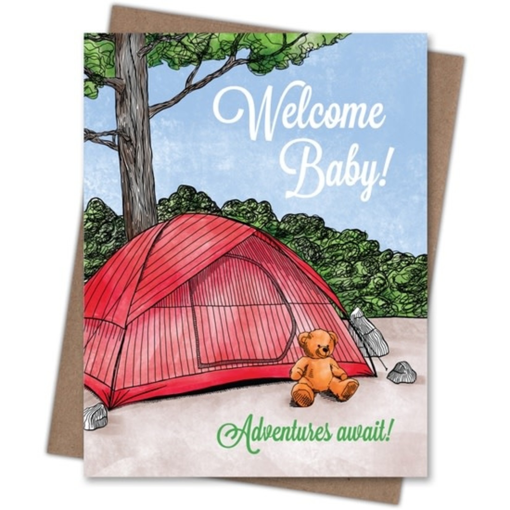 Greeting Cards - Baby Welcome Baby Tent