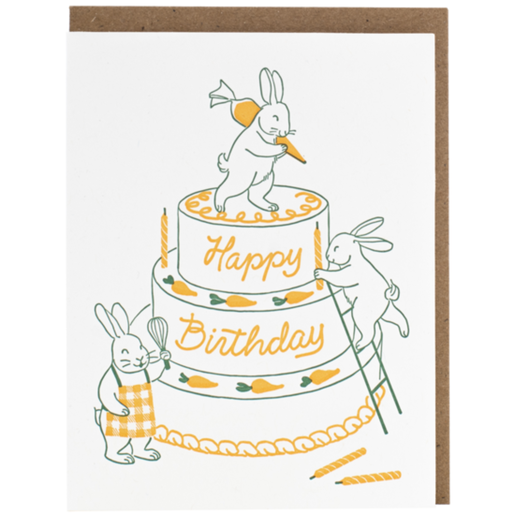 Greeting Cards - Birthday Bunny Bakers Birthday