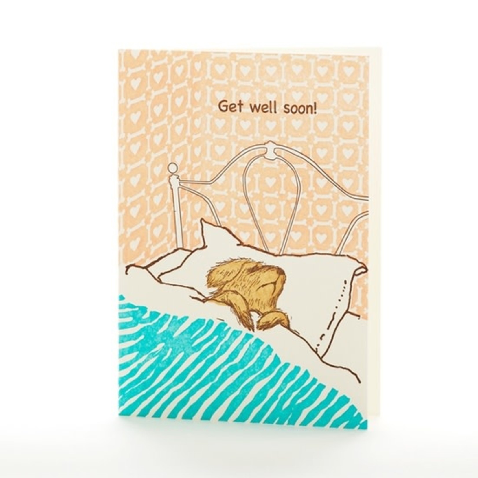 Greeting Cards - Feel Better Sick Dog Get Well