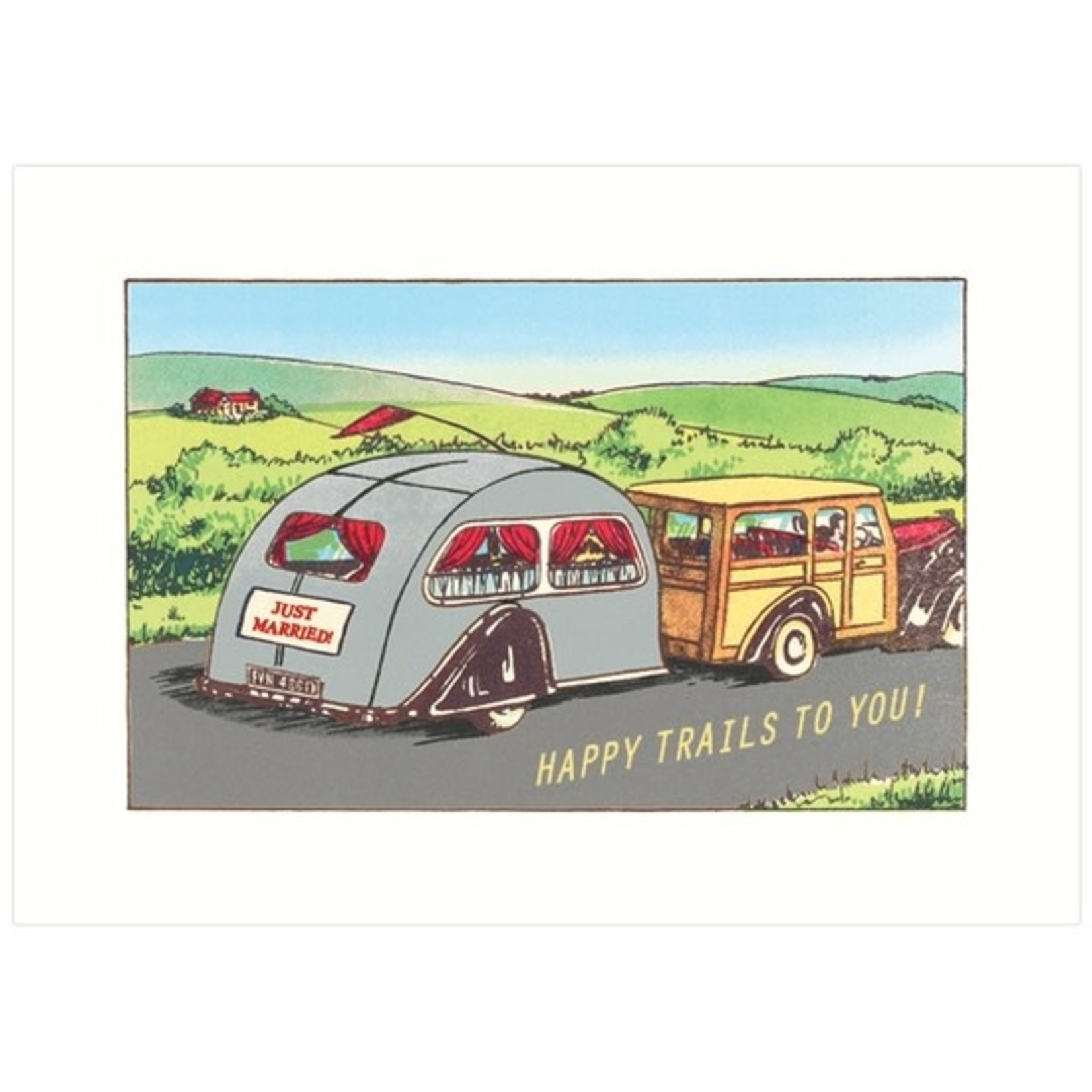 Greeting Cards - Wedding Happy Trails Wedding