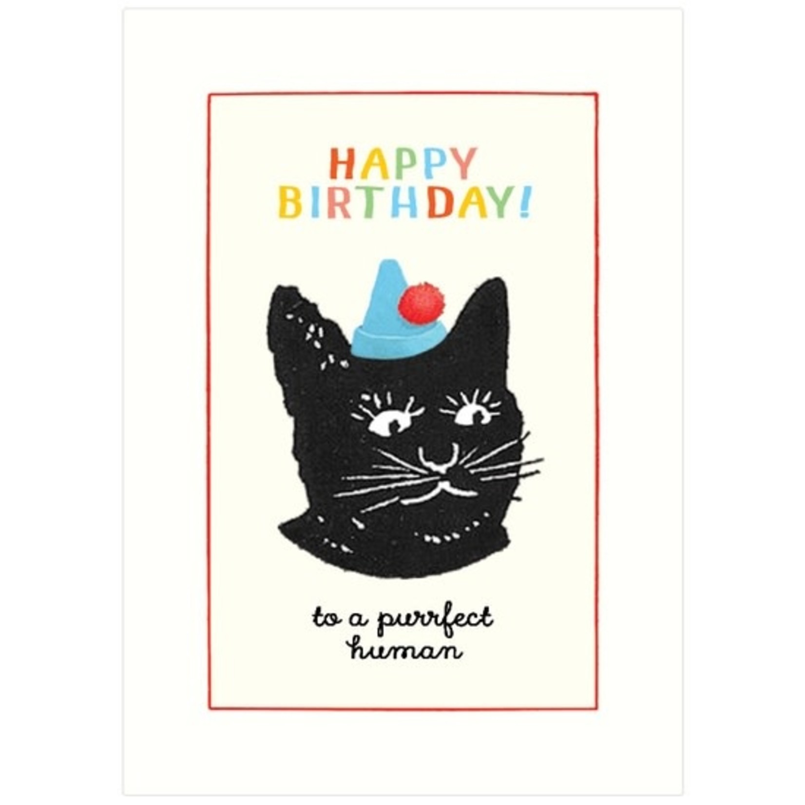 Greeting Cards - Birthday Purrfect Human Birthday