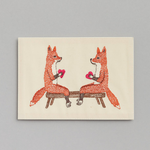 Greeting Cards - Love Smitten Foxes Emb Card