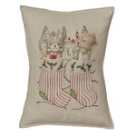 Pillows - Embroidered Stockings Cat & Dog Pillow