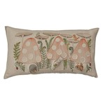 Pillows - Embroidered Mushroom House Forest