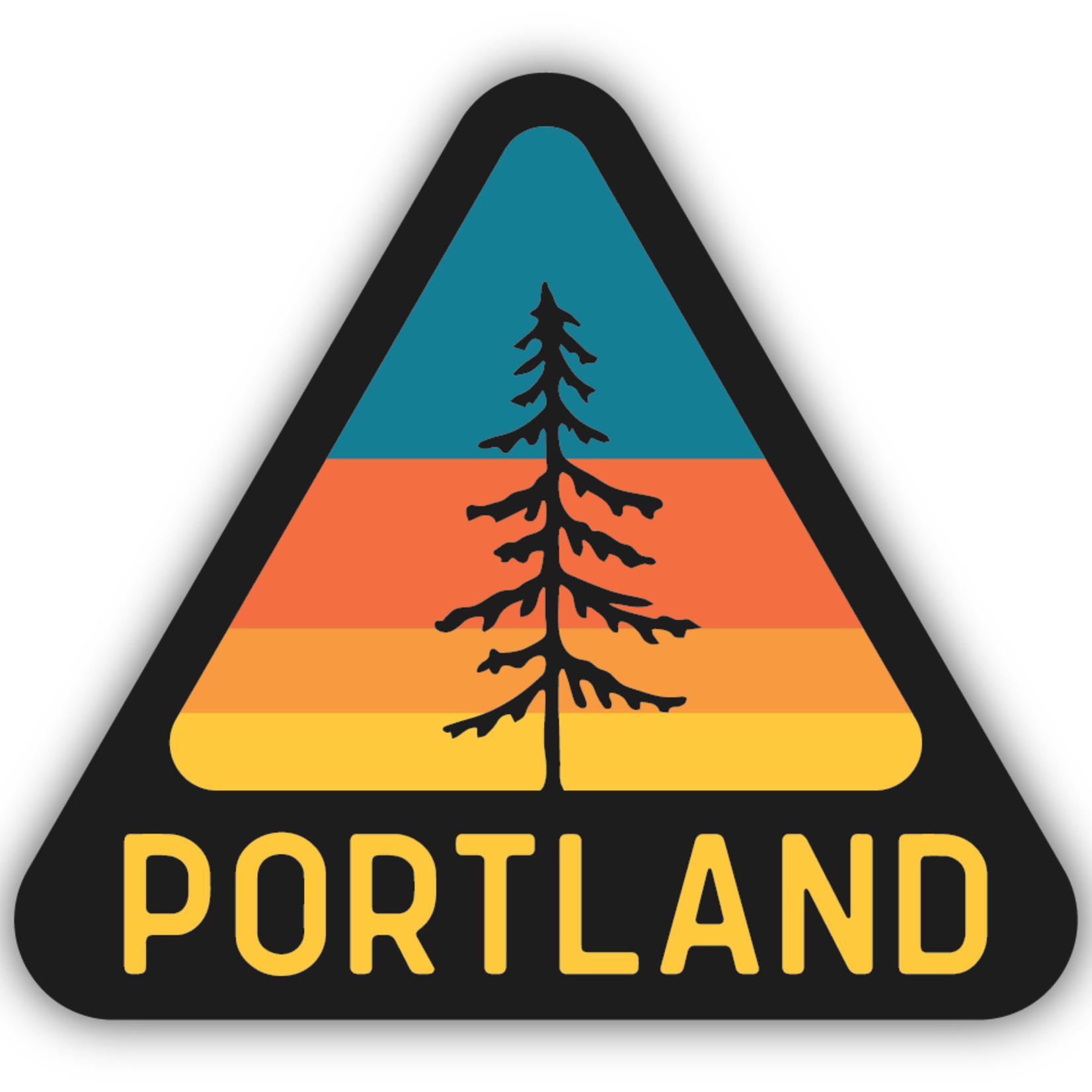 Stickers Portland Triangular Tree
