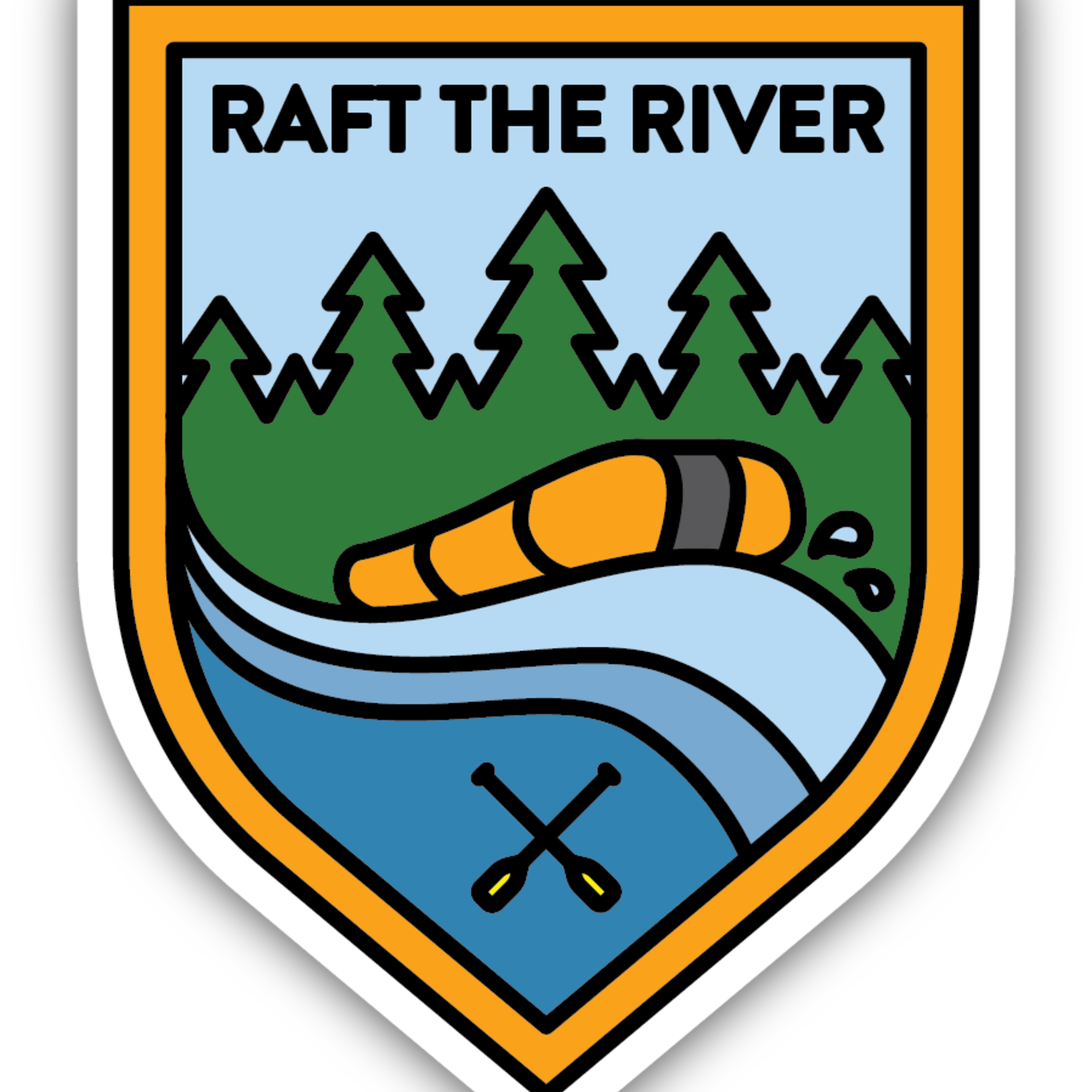 Stickers Raft The River