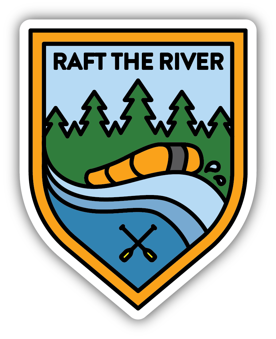 Free Fall Life Raft Sticker Raft The River - Budd + Finn