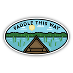 Stickers Paddle This Way