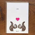 Greeting Cards - Love Love Squirrels