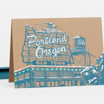 Greeting Cards - Christmas Portland Stag Sign Holiday