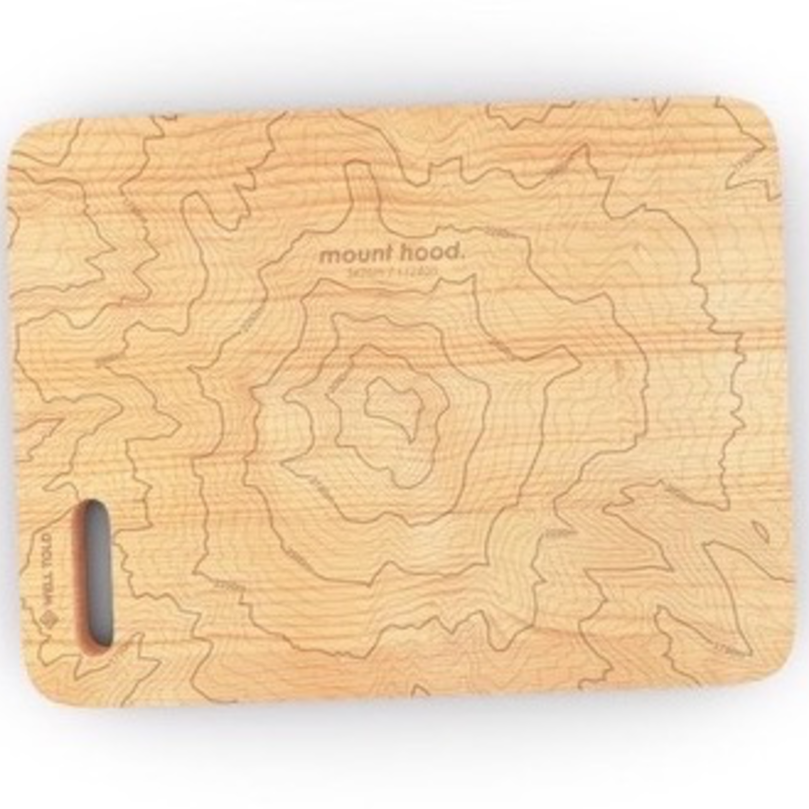 Cutting Boards Mount Hood Topo Bar Board