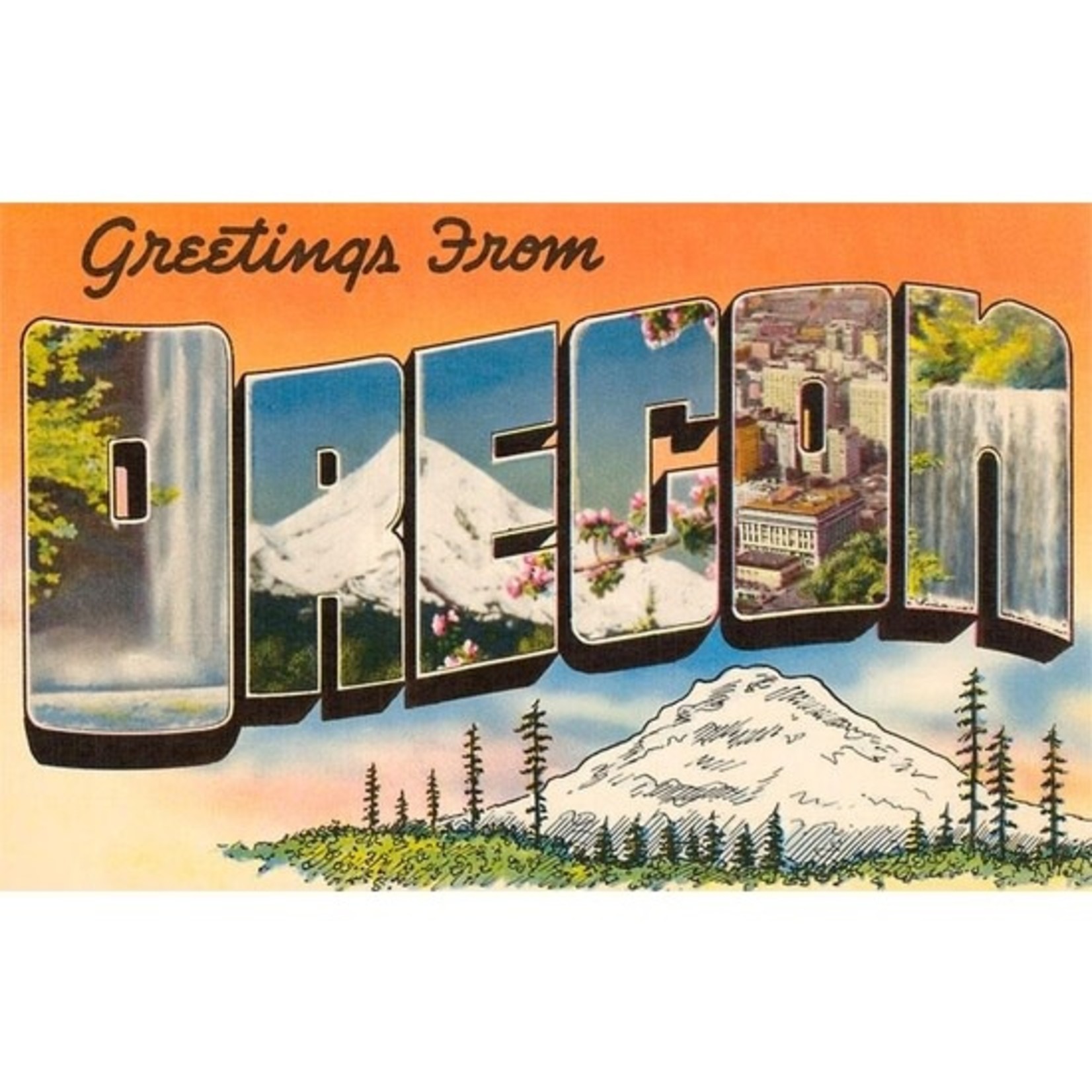 Postcards Greetings From Oregon Postcard