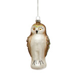 Ornaments Glass Glitter Owl Ornament
