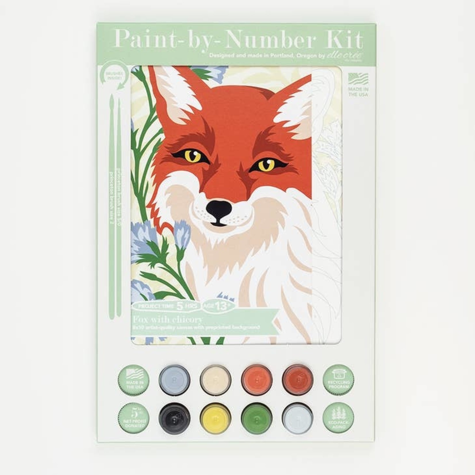 DIY Kits Fox Paint-By-Number Kit