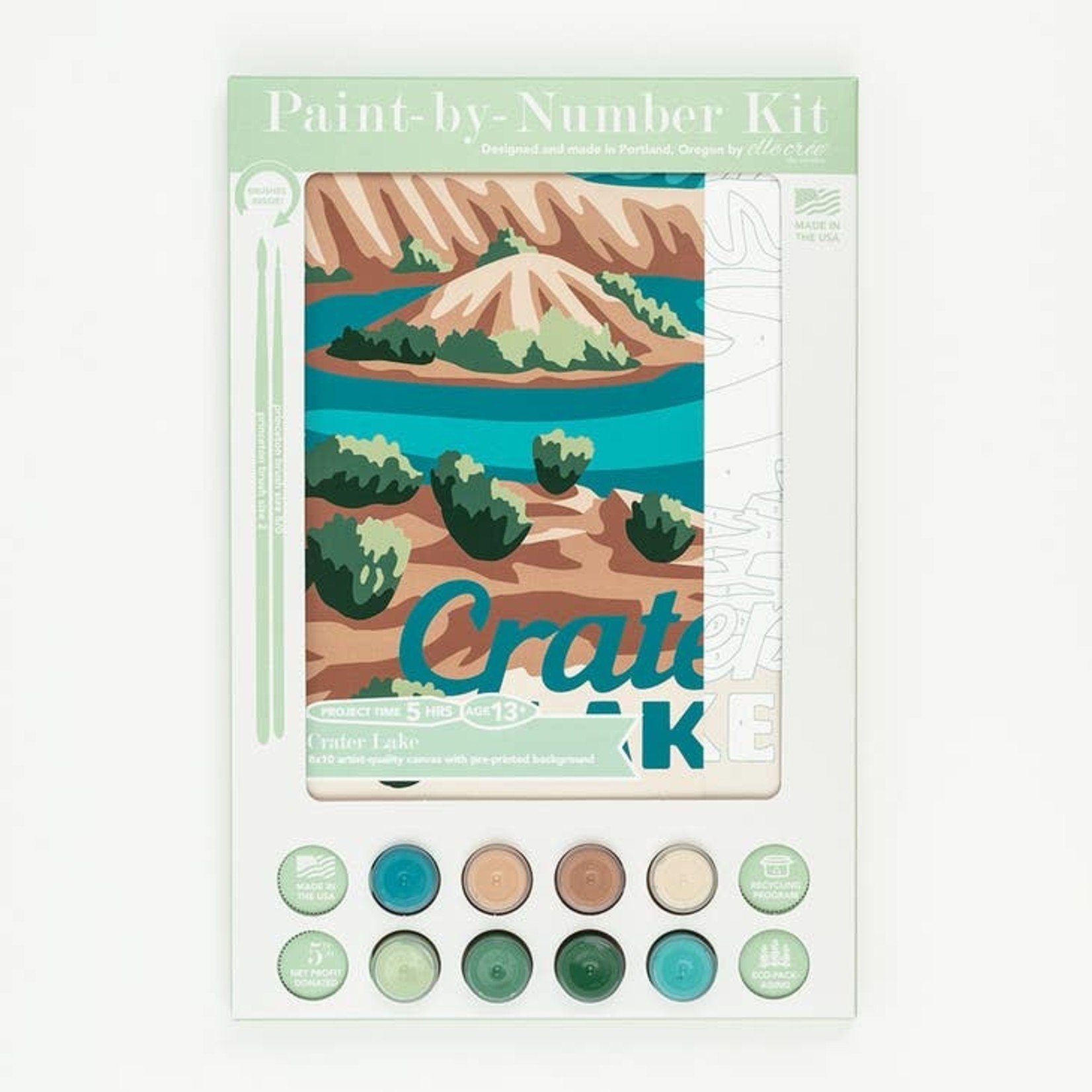 DIY Kits Crater Lake Paint-By-Number Kit