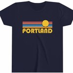 T-Shirts Kids Portland Retro Sun Youth Tee