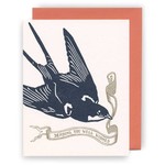 Greeting Cards - Congrats Swallow Well Wishes