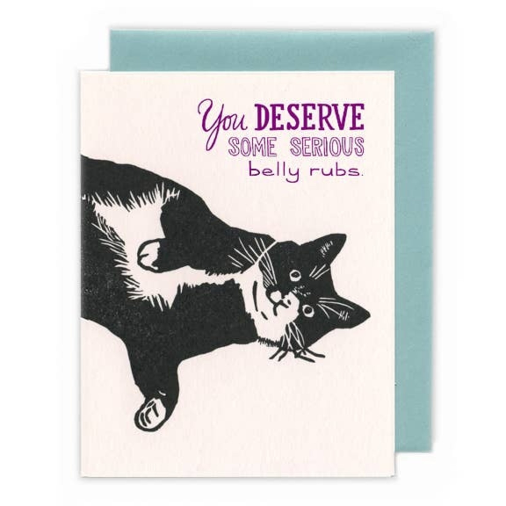 Greeting Cards - General Cat Belly Rubs