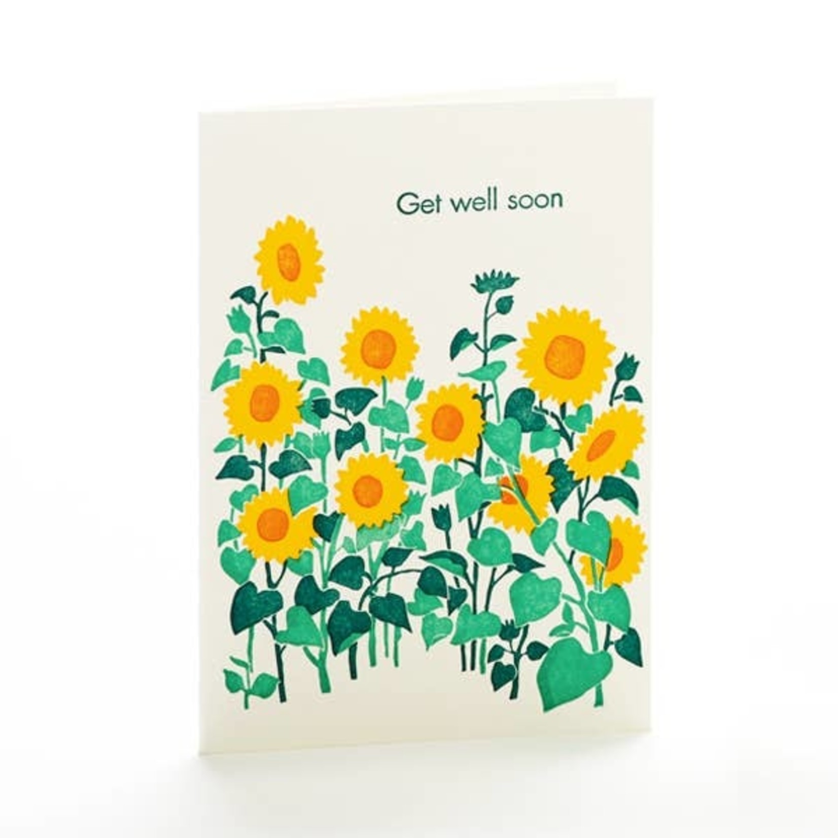 Greeting Cards - Feel Better Sunflowers Get Well
