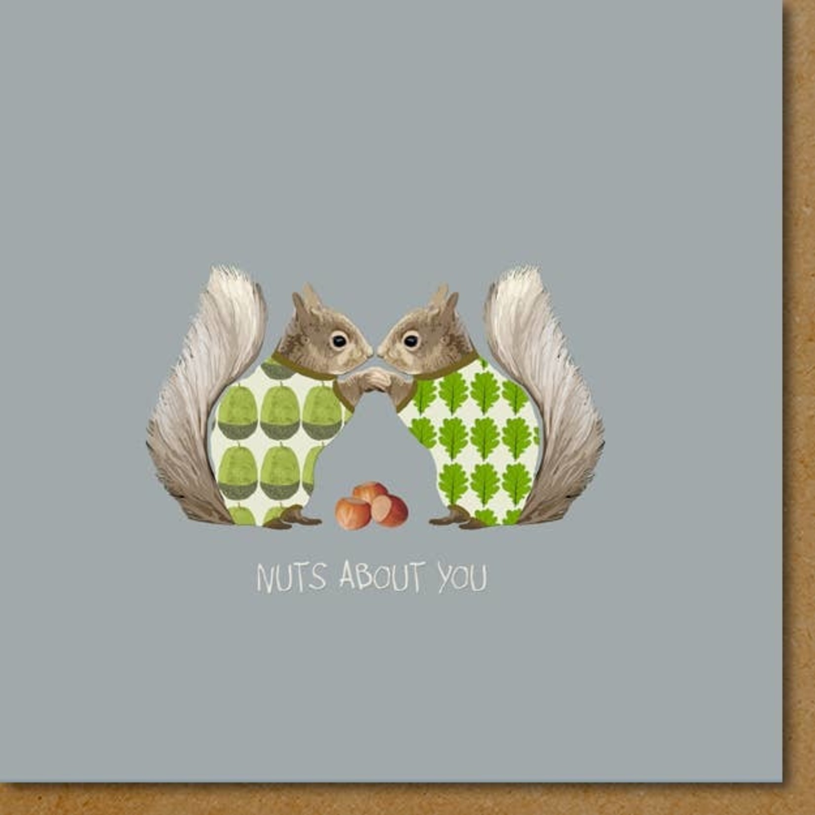 Greeting Cards - Love Squirrel Couple Nuts About You Love