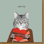 Greeting Cards - Love Grumpy Cat Love