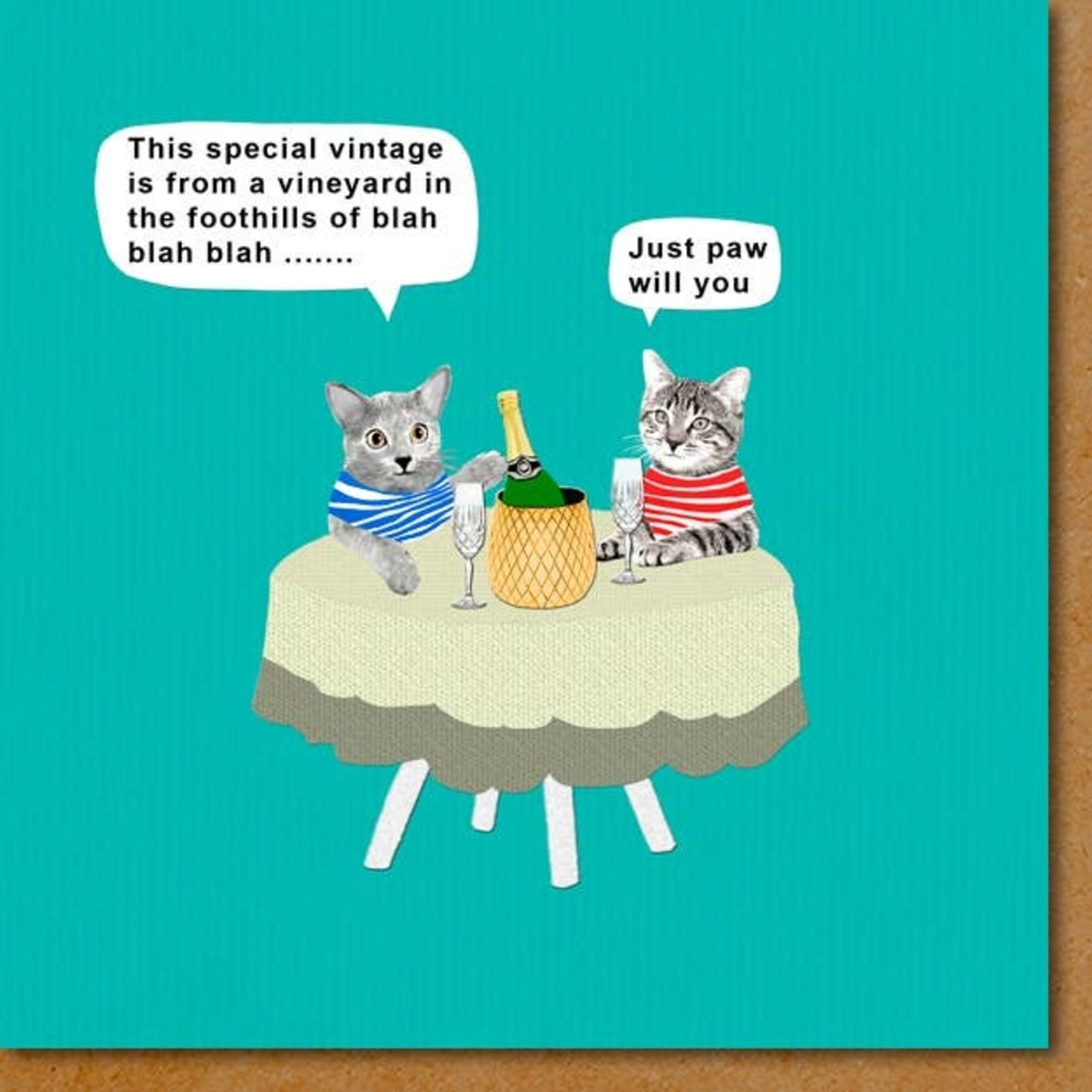 Greeting Cards - General Just Paw Wine Lovers