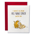 Greeting Cards - Love All Nine Lives With You Love
